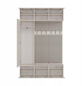 Goodhome Garderoba HAGA III 1Sz2W KASZMIR  Szafa + 2x Wieszak 10