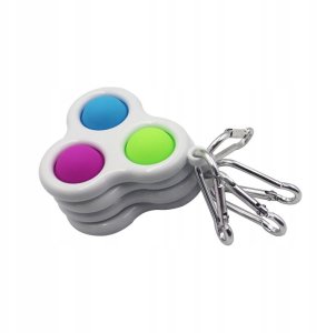 ITIMPORT Gniotek KULKI KOLOROWE SQUISHY Bubble BRELOK 405 7
