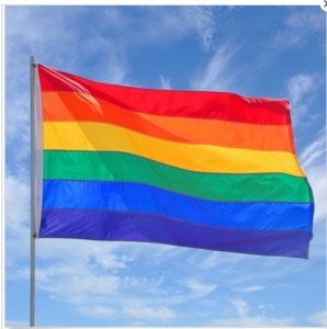 Guirca FLAGA TĘCZOWA Tęcza PELERYNA LGBT DUŻA 90x150cm 2