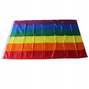 Guirca FLAGA TĘCZOWA Tęcza PELERYNA LGBT DUŻA 90x150cm 3