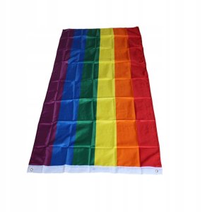 Guirca FLAGA TĘCZOWA Tęcza PELERYNA LGBT DUŻA 90x150cm 6