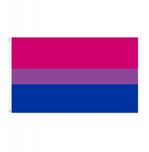 Guirca FLAGA TĘCZOWA LGBT DUŻA 90x150cm BISEKSUALNOŚĆ F7 5