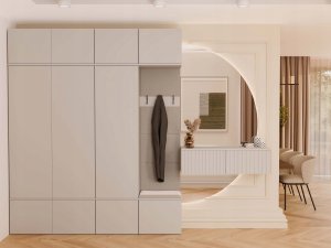 Goodhome Garderoba HAGA IV 3Sz1W KASZMIR 3x Szafa + Wieszak 3