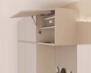 Goodhome Garderoba HAGA IV 3Sz1W KASZMIR 3x Szafa + Wieszak 7