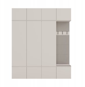 Goodhome Garderoba HAGA IV 3Sz1W KASZMIR 3x Szafa + Wieszak 9