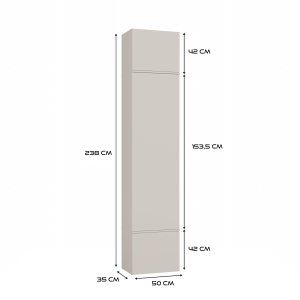 Goodhome Garderoba HAGA IV 2Sz2W KASZMIR 2x Szafa + 2x Wieszak 12