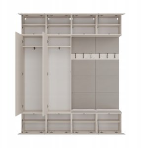 Goodhome Garderoba HAGA IV 2Sz2W KASZMIR 2x Szafa + 2x Wieszak 10