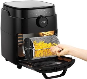 Frytkownica beztłuszczowa Tesla TESLA AirCook & Grill QG800 WiFi wielofunkcyjna frytkownica i grill z aplikacją mobilną 8