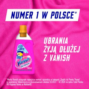 Vanish ODPLAMIACZ ŻEL DO TKANIN KOLOROWYCH VANISH OXI 1,5L 3