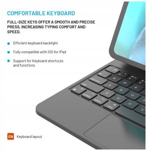 4kom.pl FIXED Typee do Apple iPad Pro 11" M4 2024 czarny 4