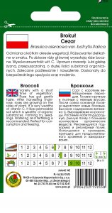 Apte PNOS Nasiona warzyw | Brokuł Cezar | Opakowanie 2g 3