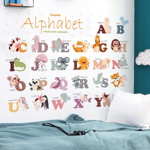 RoomMates SIPO-WS63050 NAKLEJKI NA ŚCIANĘ ALFABET ZWIERZĘTA 3