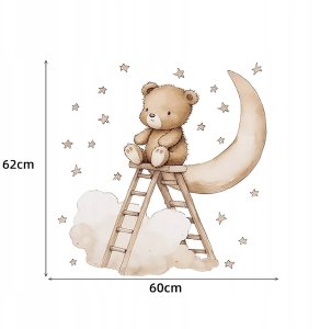 ROOM Decor SIPO-WS63047 NAKLEJKI NAŚCIANĘ MIŚ DARABINA 6