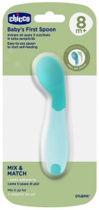 Chicco CHICCO-1610025-PIERWSZA ŁYŻECZKA          NIEBIESKA 8M+ 2