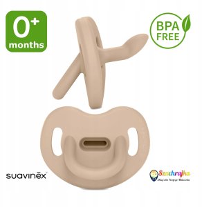 Canpol SUAVINEX - 308626-SMOCZEK 100% SILIKONOWY ANATOMICZNY SX PRO/0-6M/BEŻOWY/COLOUR ESSENCE 2