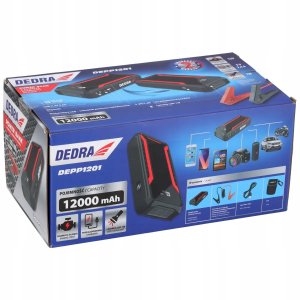 Dedra URZÄDZENIE ROZRUCHOWE POWERBANK 12000 MAH LCD 7