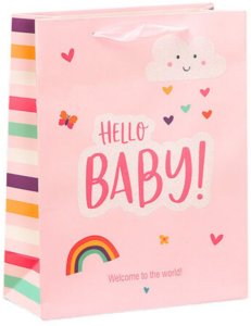 Lean Torba Prezentowa Dla Dziecka Hello Baby Little One 36 x 12 x 10cm 4
