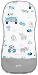 Humbi Wkładka do wózka spacerowego 37x78 cm dwustronna, mata do wózka spacerowego, zwierzątka UNIWERSALNY 10
