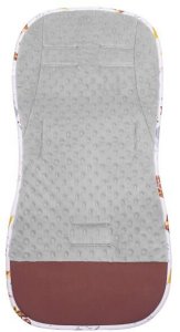 Humbi Wkładka do wózka spacerowego 37x78 cm dwustronna, mata do wózka spacerowego, zwierzątka UNIWERSALNY 2