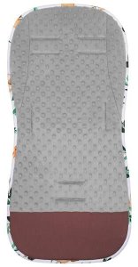 ToTs Wkładka do wózka spacerowego 37x78 cm dwustronna, mata do wózka spacerowego, zwierzątka/liście UNIWERSALNY 2