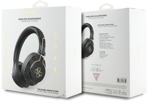 Słuchawki Guess Słuchawki nauszne Guess Bluetooth ENC    Metal 4G Logo czarny 5