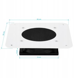 Activeshop Pochłaniacz pyłu do zabudowy Momo X1W 100W biały 5