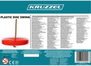 Huśtawka Iso Trade Huśtawka ogrodowa okrągła plastikowa 23554 4