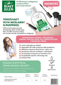 Pollena BIAŁY JELEŃ Tonizujący płyn micelarny 500 ml 3