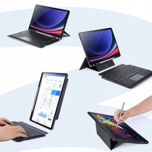Dux Ducis DUX DUCIS etui DK składane z klawiaturą bezprzewodową do SAMSUNG Tab S10 Plus/S9 Plus/S9 FE Plus czarne 4