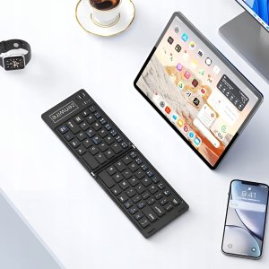 Klawiatura Zenwire Składana Mini Klawiatura Bezprzewodowa Bluetooth do Tabletu Telefonu USB-C 3