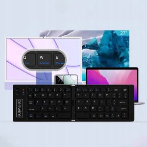 Klawiatura Zenwire Składana Mini Klawiatura Bezprzewodowa Bluetooth do Tabletu Telefonu USB-C 4