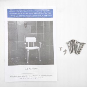 Small Foot Weinberger Dusch- und Badestuhl Rücken u. Armlehne Gratia 6