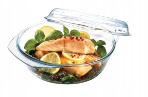 Simax NACZYNIE ŻAROODPORNE OKRĄGŁE Z POKRYWĄ 1,8L GRILL&DROP 2
