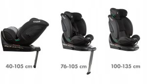 Fotelik samochodowy MoMi FOTELIK SAMOCHODOWY GOCAR od 40 do 135 cm BLACK GREY 5906601700699 12
