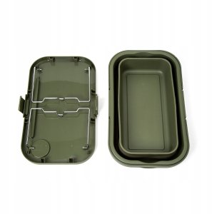 InnovaGoods PLATINET CAMPING PICNIC BASKET 47X29X23,5 CM, 16L, FOLDING, WITH 2 IN 1 LID / TABLE GREEN [46139] 3