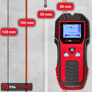 MaPower WYKRYWACZ DREWNA METALU PRZEWODÓW KABLI RUR W ŚCIANIE DETEKTOR MAPOWER 3