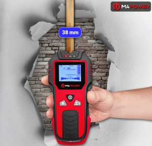 MaPower WYKRYWACZ DREWNA METALU PRZEWODÓW KABLI RUR W ŚCIANIE DETEKTOR MAPOWER 9