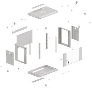 Lanberg Lanberg WF03-5304-10S stojak 4U Szafa wisząca Szary 10
