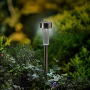 Kaemingk Lampka solarna ogrodowa 28cm LED zimne białe światło 3