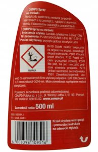 COMPO Spray na mrówki rybiki cukrowe stonogi oraz karaczany 500ml 3