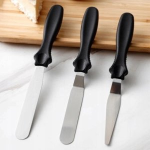 Brunbeste ZESTAW 3 SZPATUŁEK DO DEKORACJI WYROBÓW CUKIERNICZYCH BRUNBESTE BB-1693 13