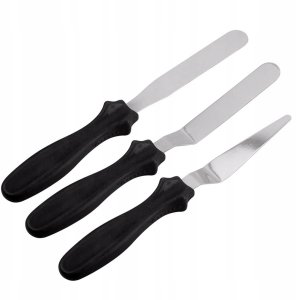 Brunbeste ZESTAW 3 SZPATUŁEK DO DEKORACJI WYROBÓW CUKIERNICZYCH BRUNBESTE BB-1693 14