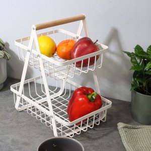 Brunbeste KOSZYK PIĘTROWY NA OWOCE 2-POZIOMOWY BRUNBESTE BB-3999 3