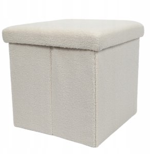 Storage Solutions Pufa ze schowkiem boucle BINI, 38 x 38 x 38 cm 3