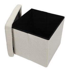 Storage Solutions Pufa ze schowkiem boucle BINI, 38 x 38 x 38 cm 5