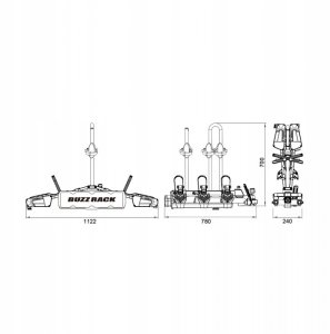 Buzz Rack Buzzrack Eazzy-3 cykelholder til 3 cykler 3