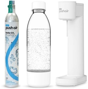Saturator Dafi PushAir + butelka + gaz Biały 2