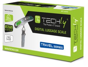 Techly Elektroniczna ręczna waga podróżna, udźwig 50kg 2