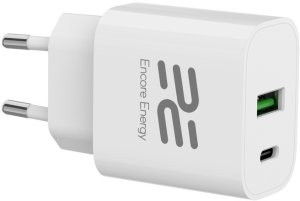 Ładowarka Kaku Nowa ładowarka sieciowa Encore Energy PD 3.0 Quick Charge 4.0 USB-A USB-C 20W adapter MD-2083R 6