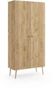 Fabryka Mebli Akord Szafa LEBEL z półkami 87cm dąb craft złoty MELIMEBLE 6
